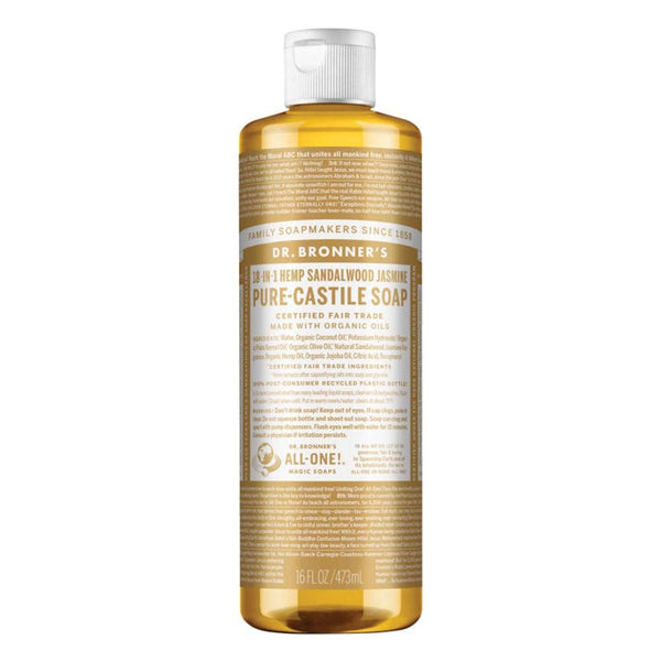Dr Bronner's Pure Castile Liquid Soap - Sandalwood Jasmine - L'Organic