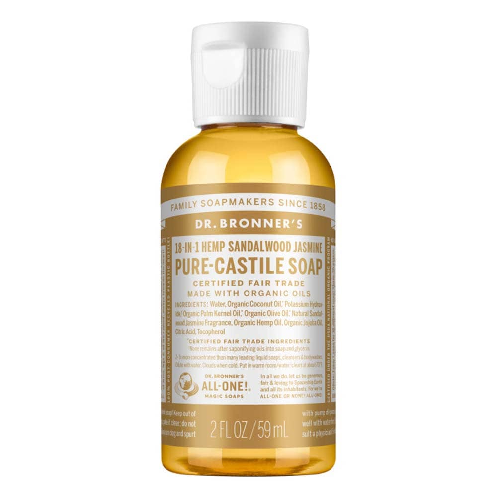 Dr Bronner's Pure Castile Liquid Soap - Sandalwood Jasmine - L'Organic