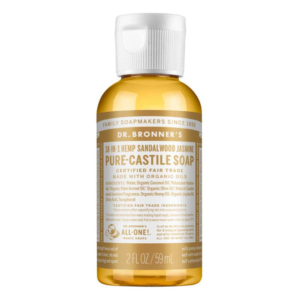 Dr Bronner's Pure Castile Liquid Soap - Sandalwood Jasmine - L'Organic