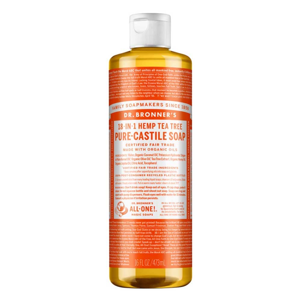 Dr Bronner's Pure Castile Liquid Soap - Tea Tree - L'Organic