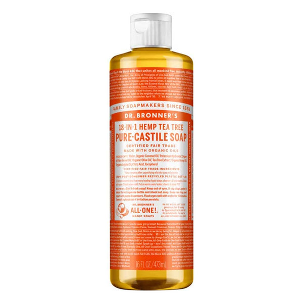 Dr Bronner's Pure Castile Liquid Soap - Tea Tree - L'Organic