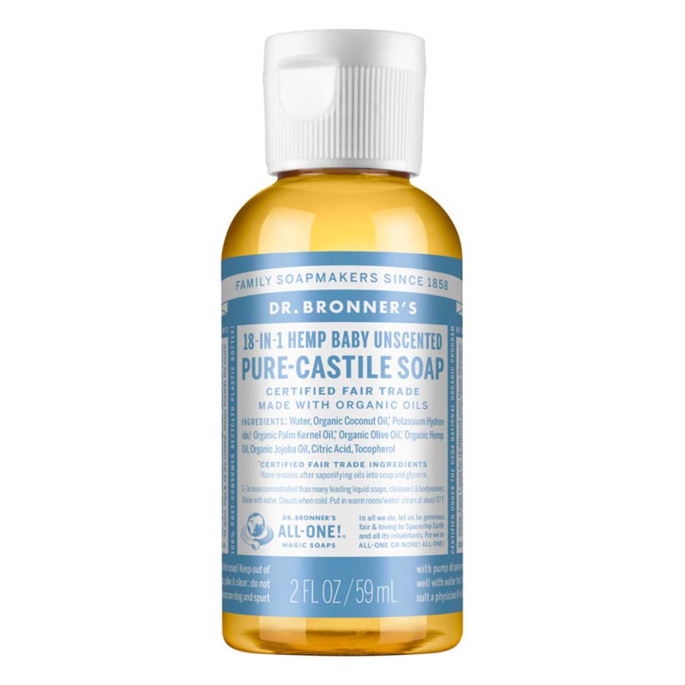 Dr Bronner's Pure Castile Liquid Soap - Baby/Unscented - L'Organic