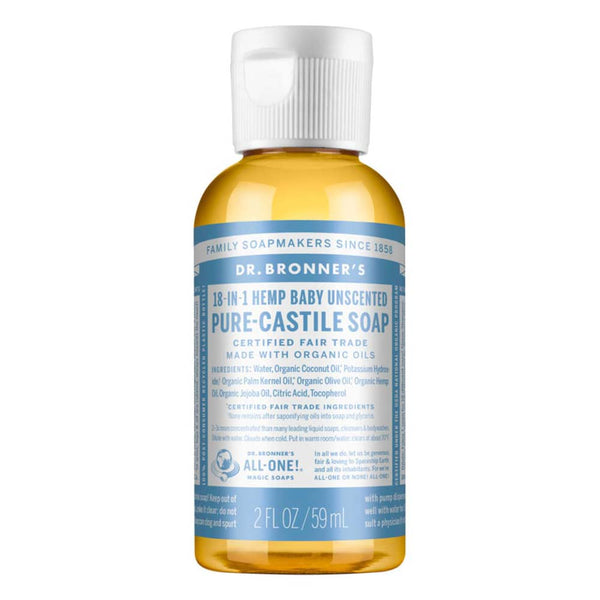Dr Bronner's Pure Castile Liquid Soap - Baby/Unscented - L'Organic