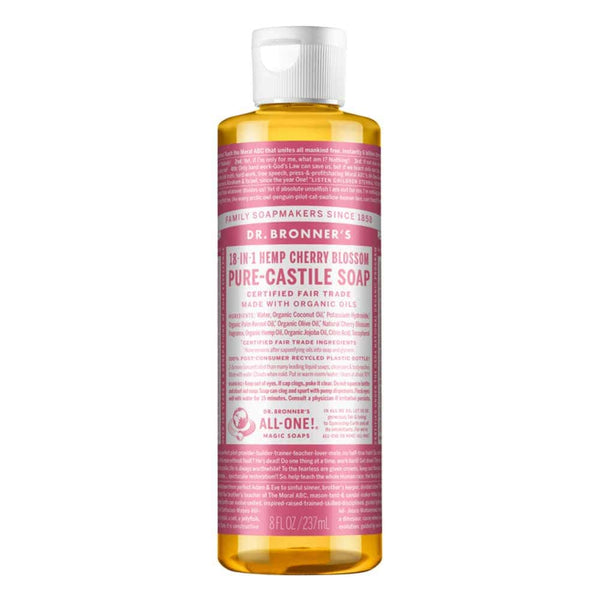 Dr Bronner's Pure Castile Liquid Soap - Cherry Blossom - L'Organic