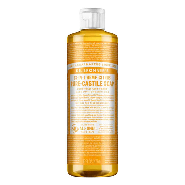 Dr Bronner's Pure Castile Liquid Soap - Citrus - L'Organic