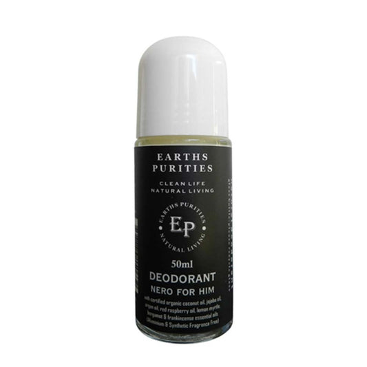 Earths Purities Liquid Natural Deodorant - Nero for Him - 50ml - L'Organic
