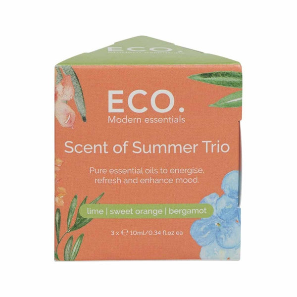 Eco Aroma Essential Oil Trio - Scents of Summer - 10ml x 3 Pack - L'Organic