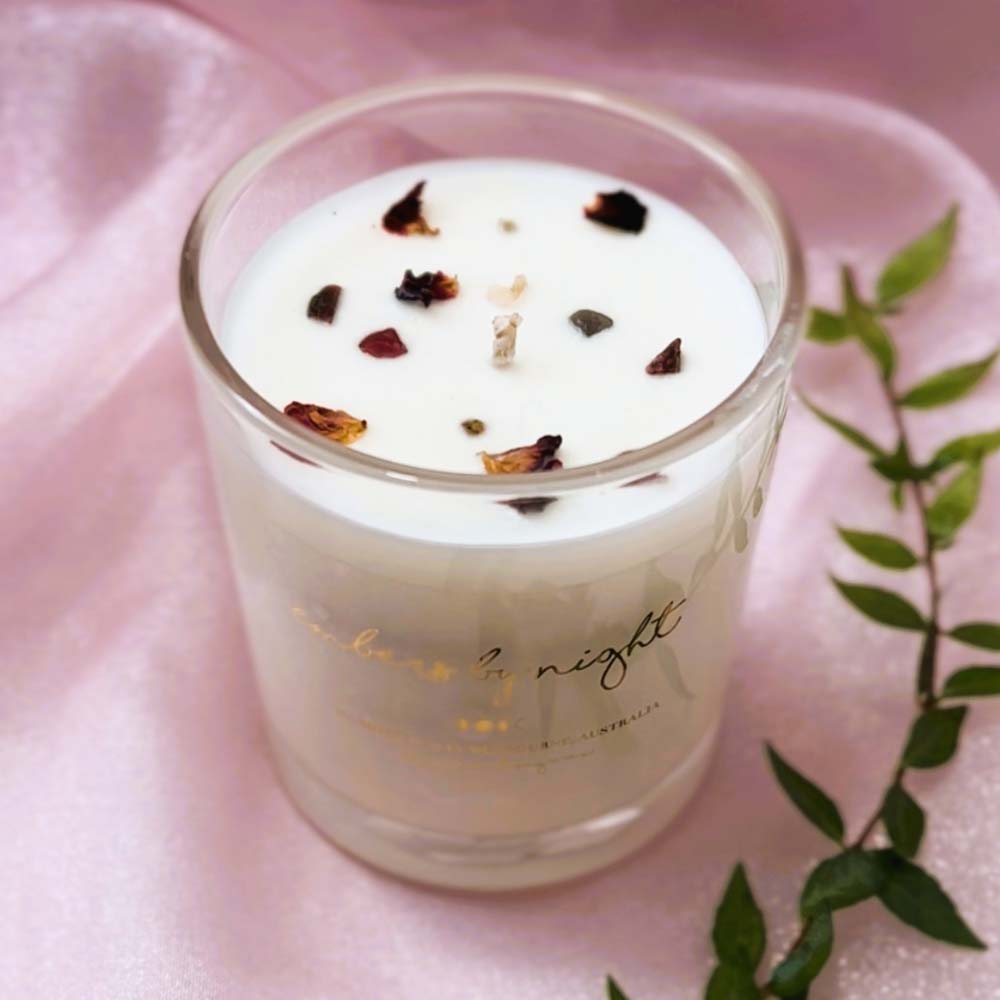 Embers By Night Crystal Infused Candle - Watermelon - L'Organic