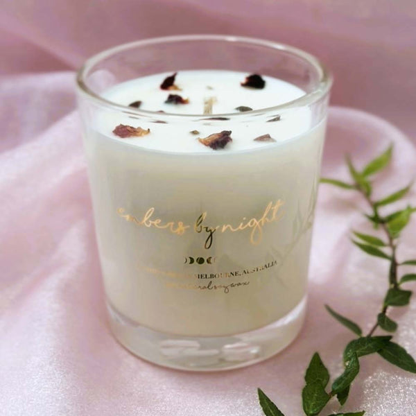 Embers By Night Crystal Infused Candle - Watermelon - L'Organic