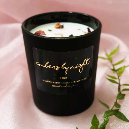 Embers By Night Matt Black Crystal Candle - Watermelon - L'Organic
