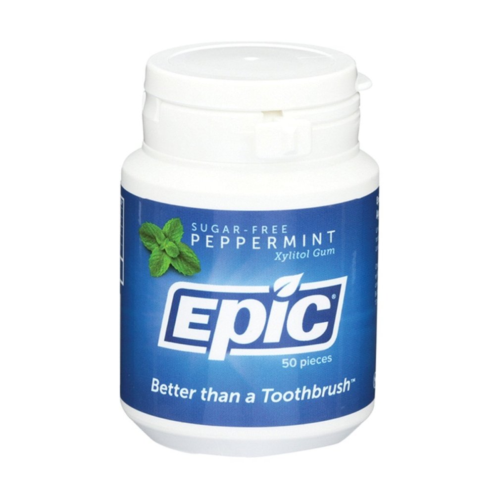 EPIC Xylitol Chewing Gum Peppermint - 50 pieces - L'Organic