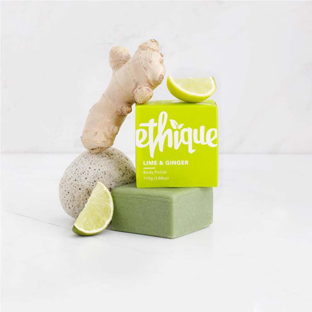 Ethique Lime & Ginger Solid Body Polish - 110g - L'Organic