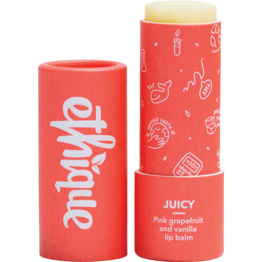 Ethique Lip Balm Juicy Pink Grapefruit & Vanilla - 9g - L'Organic