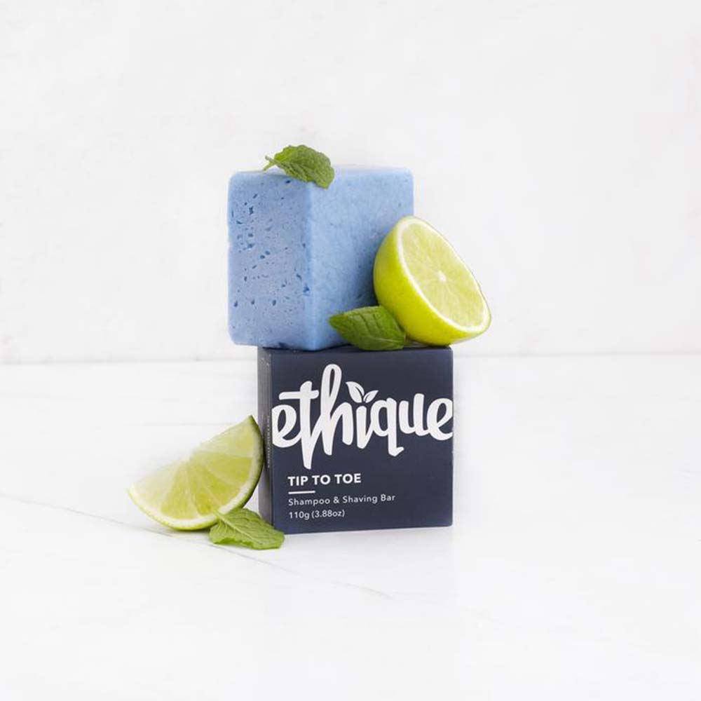 Ethique Tip-to-Toe Men's Solid Shampoo & Shaving Bar - 110g - L'Organic