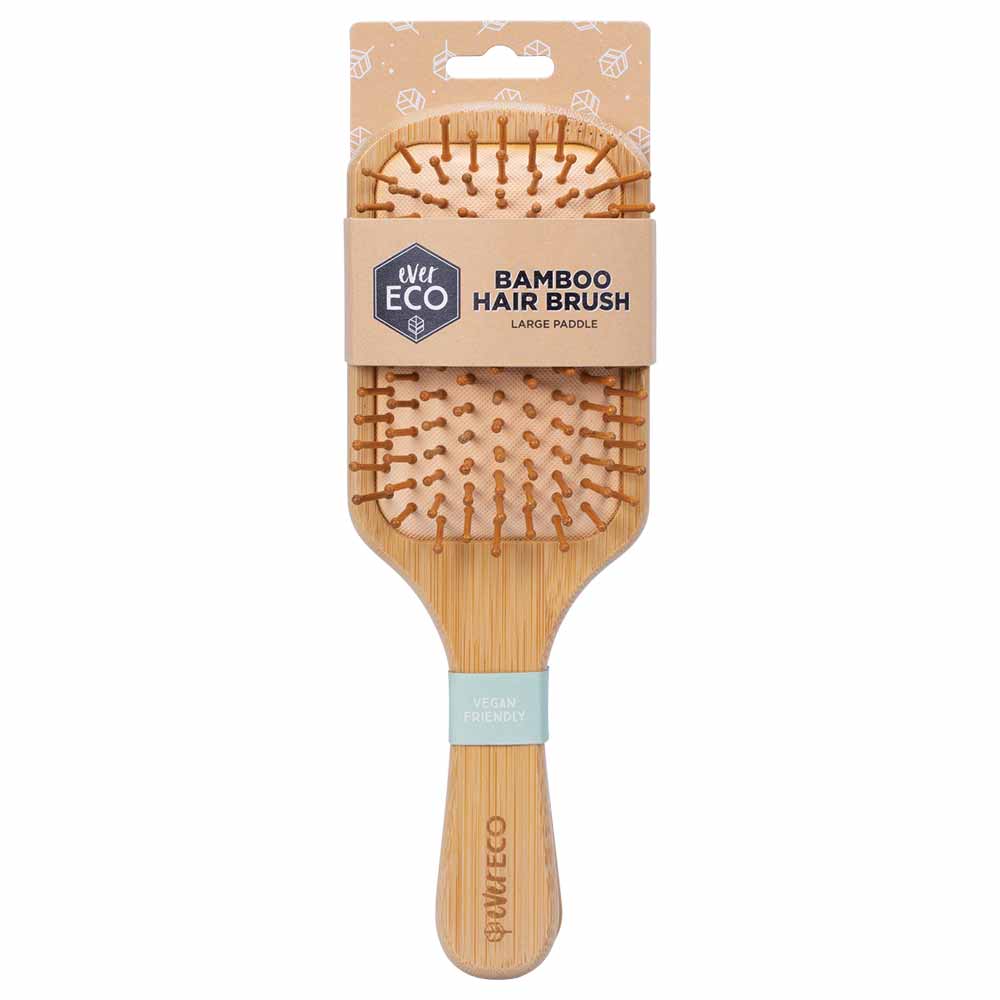 Ever Eco Bamboo Hair Brush Large Paddle - 1 Pack - L'Organic