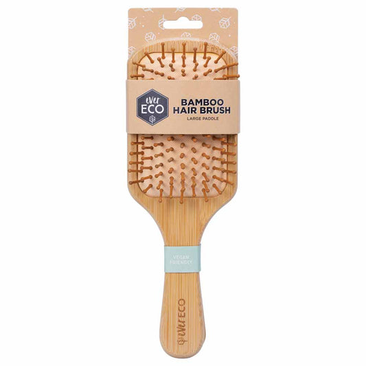 Ever Eco Bamboo Hair Brush Large Paddle - 1 Pack - L'Organic