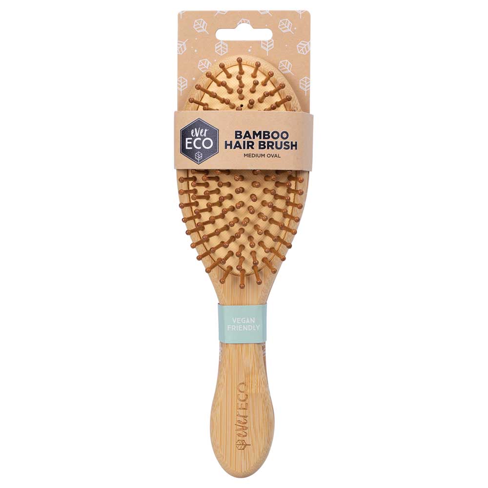Ever Eco Bamboo Hair Brush Medium Oval - 1 Pack - L'Organic