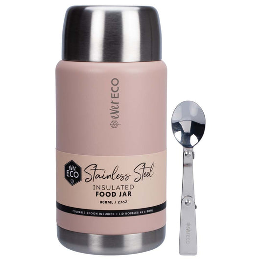 Ever Eco Insulated Stainless Steel Food Jar Rose - 800ml - L'Organic