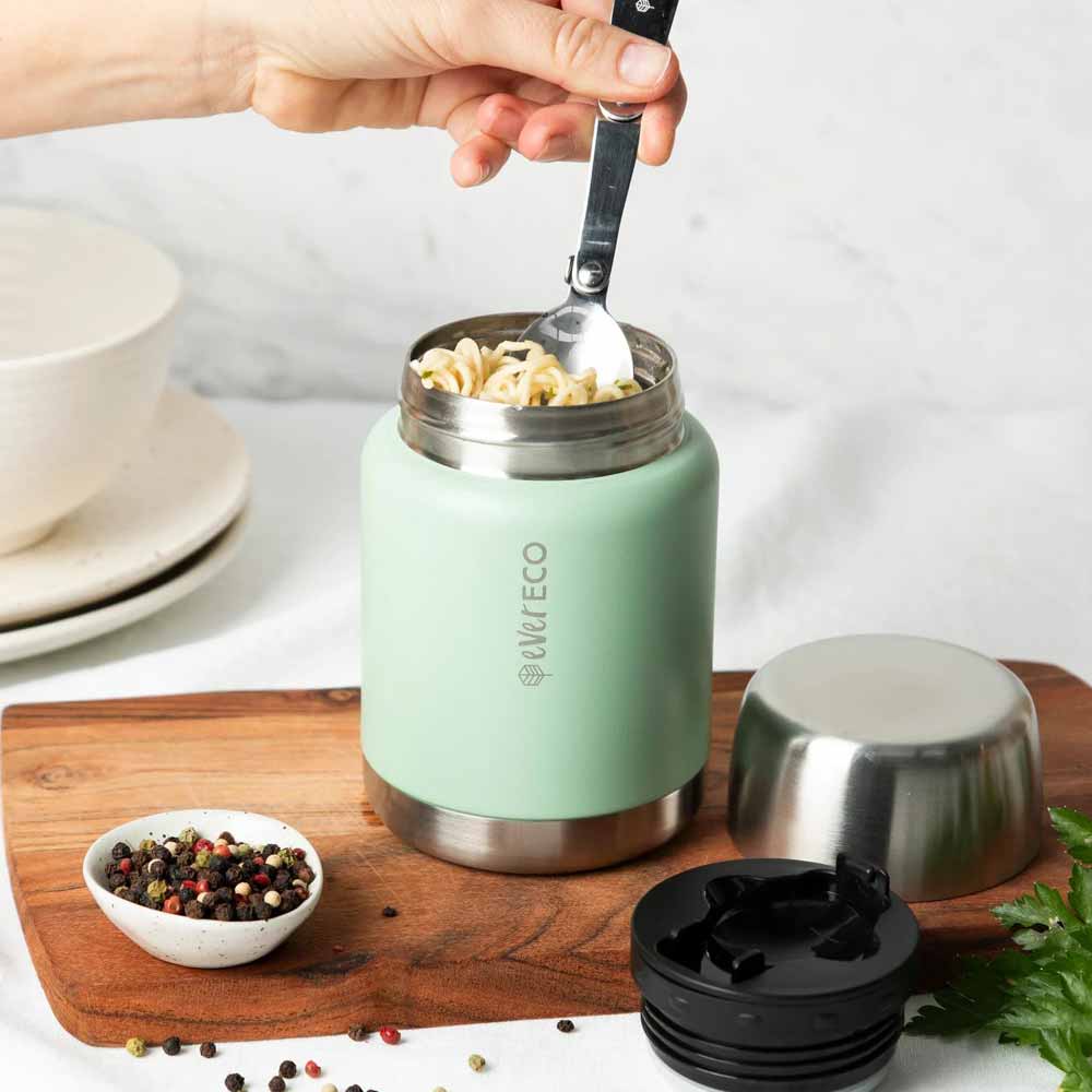 Ever Eco Insulated Stainless Steel Food Jar Sage - 500ml - L'Organic