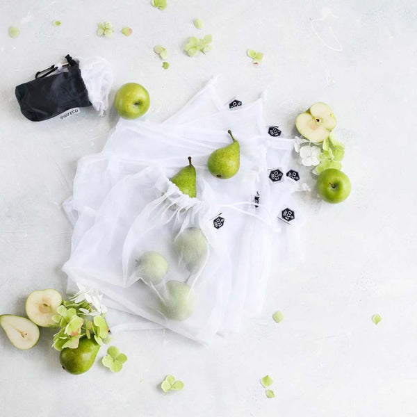Ever Eco Reusable Produce Bags Recycled Polyester Mesh - 8 Pack - L'Organic