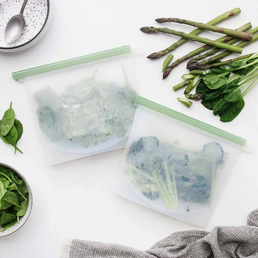 Ever Eco Reusable Silicone Food Pouches Set of 2 x 1.5L - L'Organic