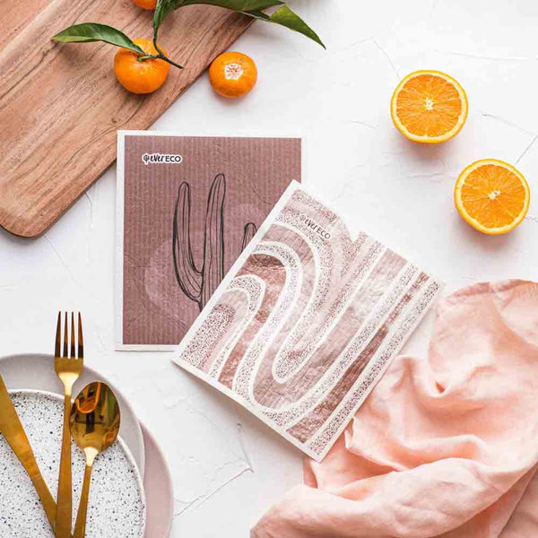 Ever Eco Sponge Cloths Palm Springs Collection - 2 Pack - L'Organic