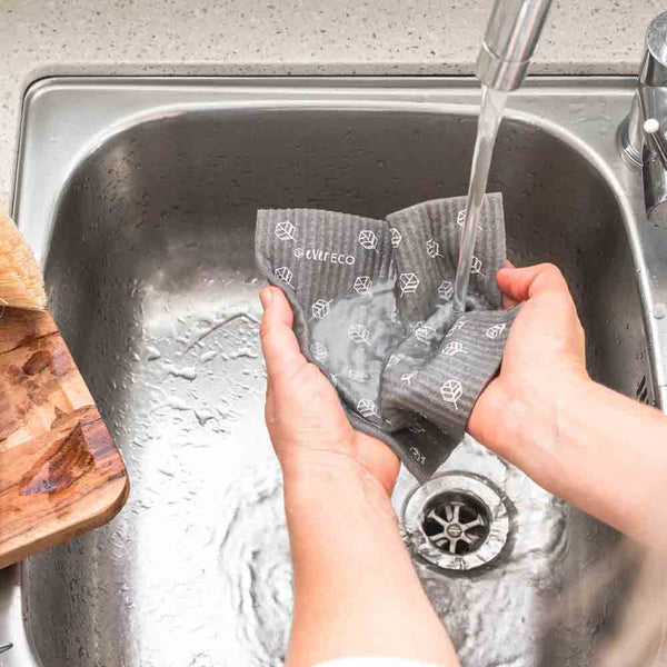Ever Eco Sponge Cloths Scandi Leaves Collection - 2 Pack - L'Organic