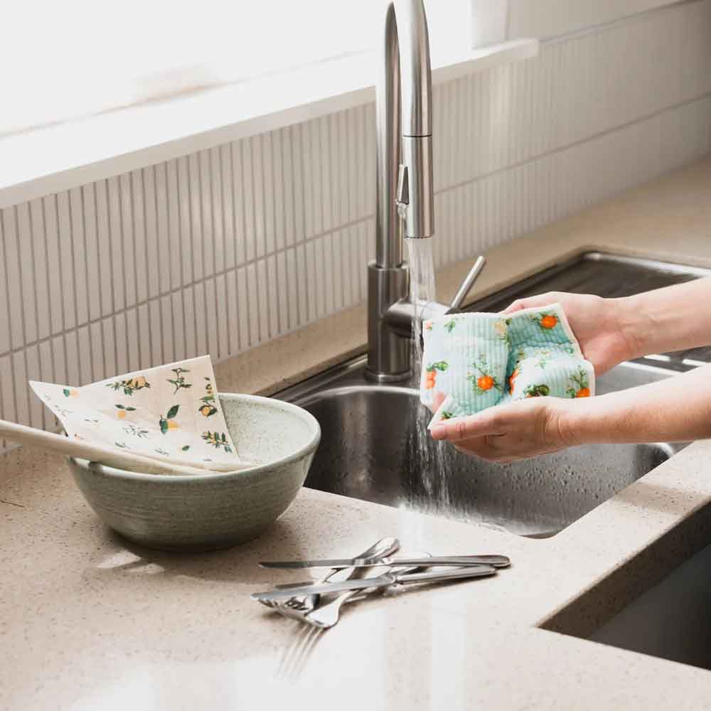 Ever Eco Sponge Cloths Vintage Citrus Collection - 2 Pack - L'Organic