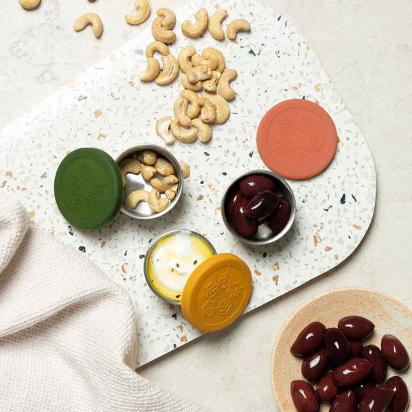 Ever Eco Stainless Steel Mini Containers Leak Resistant - Autumn - 3 Pack - L'Organic