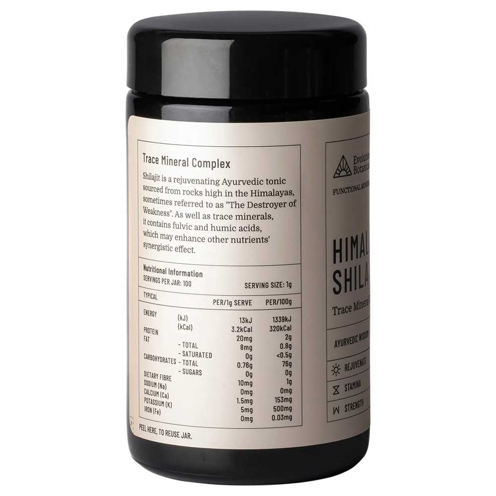 Evolution Botanicals Organic Himalayan Shilajit Powder - 100g - L'Organic
