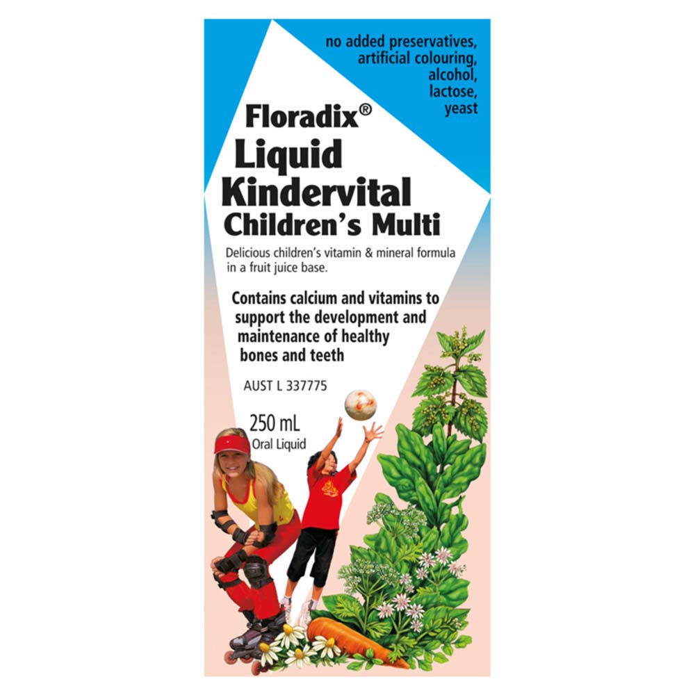 Floradix Kindervital Multivitamin and Mineral Formula For Children - 250ml - L'Organic