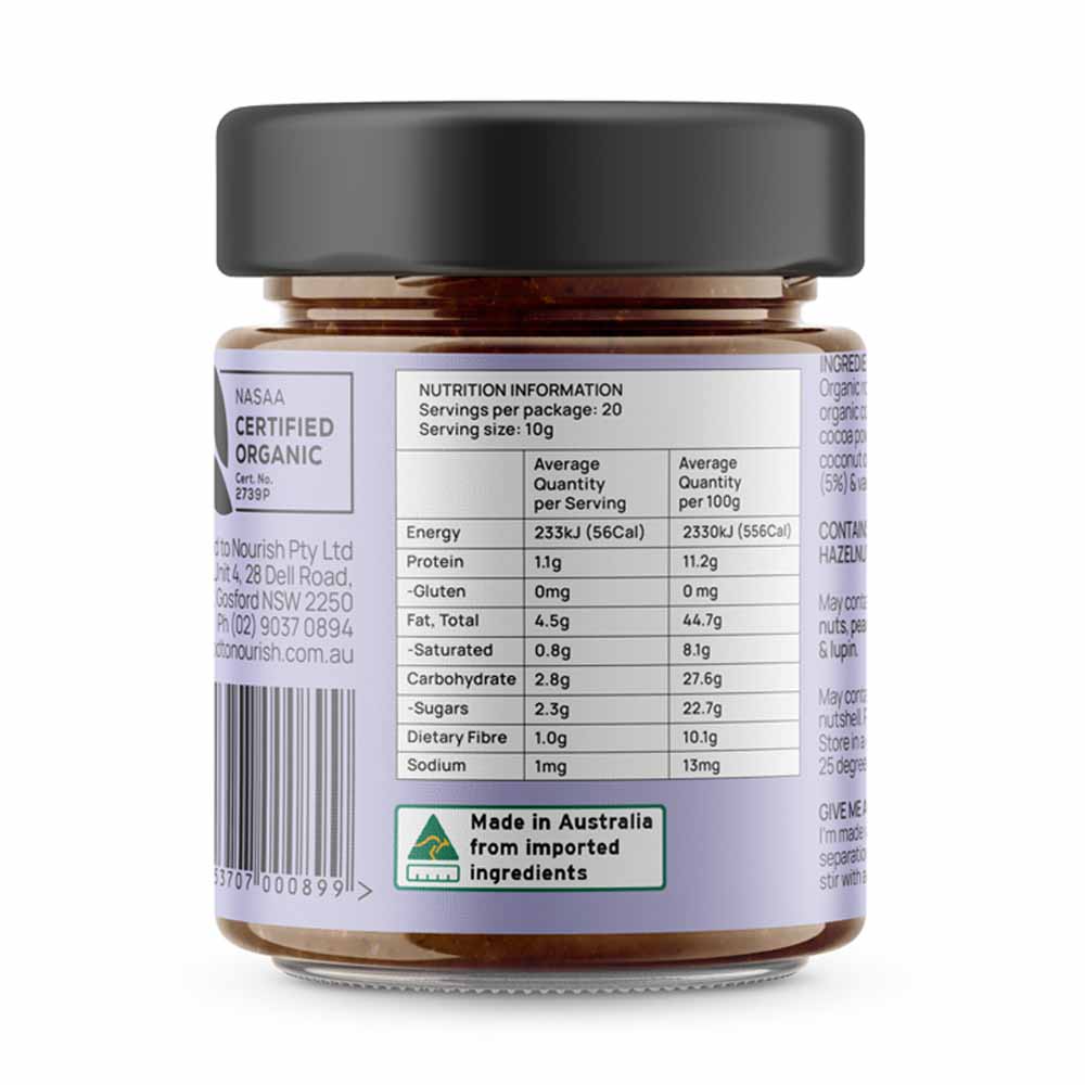 Food to nourish Chocolate Hazelnut Spread - 200g - L'Organic