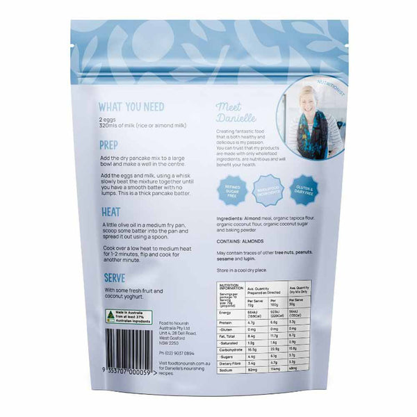 Food to Nourish Fluffy Pancake Mix - 300g - L'Organic