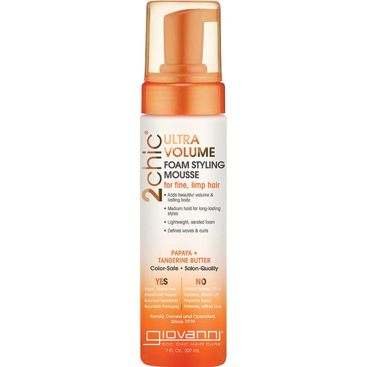 Giovanni 2Chic Ultra Volume Foam Styling Mousse - 207ml - L'Organic