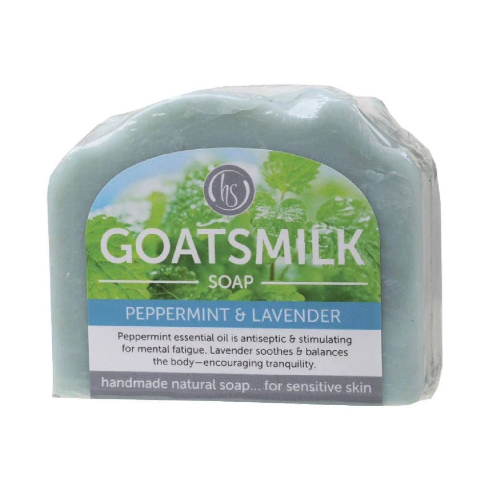HARMONY SOAPWORKS Organic Goat's Milk Soap Peppermint & Lavender - 140g