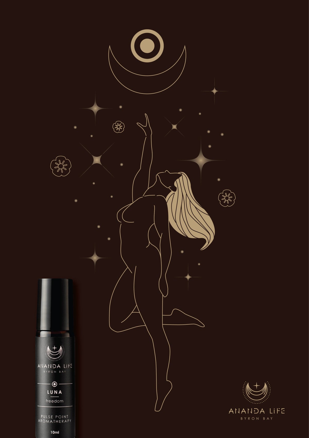Ananda Life Aromatherapy LUNA - Freedom Essential oil roller