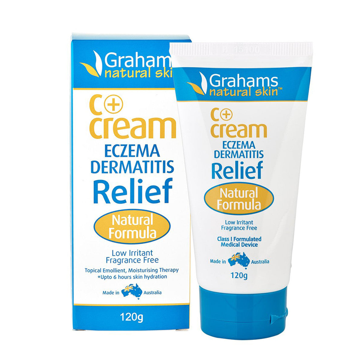 GRAHAMS Natural C+ Eczema & Dermatitis Relief Cream 120g - L'Organic
