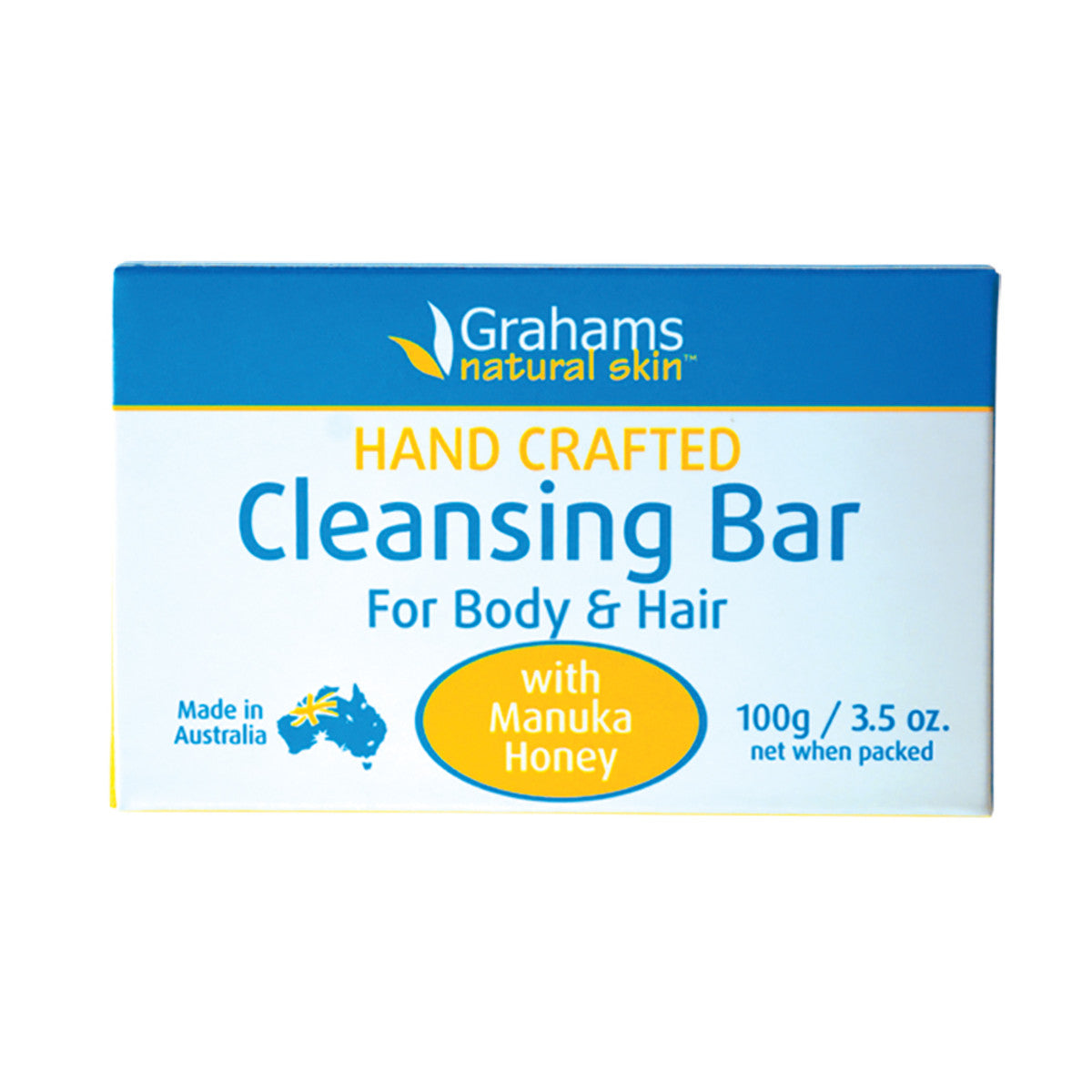Grahams Natural For Hair and Body Cleansing Bar 100g - L'Organic