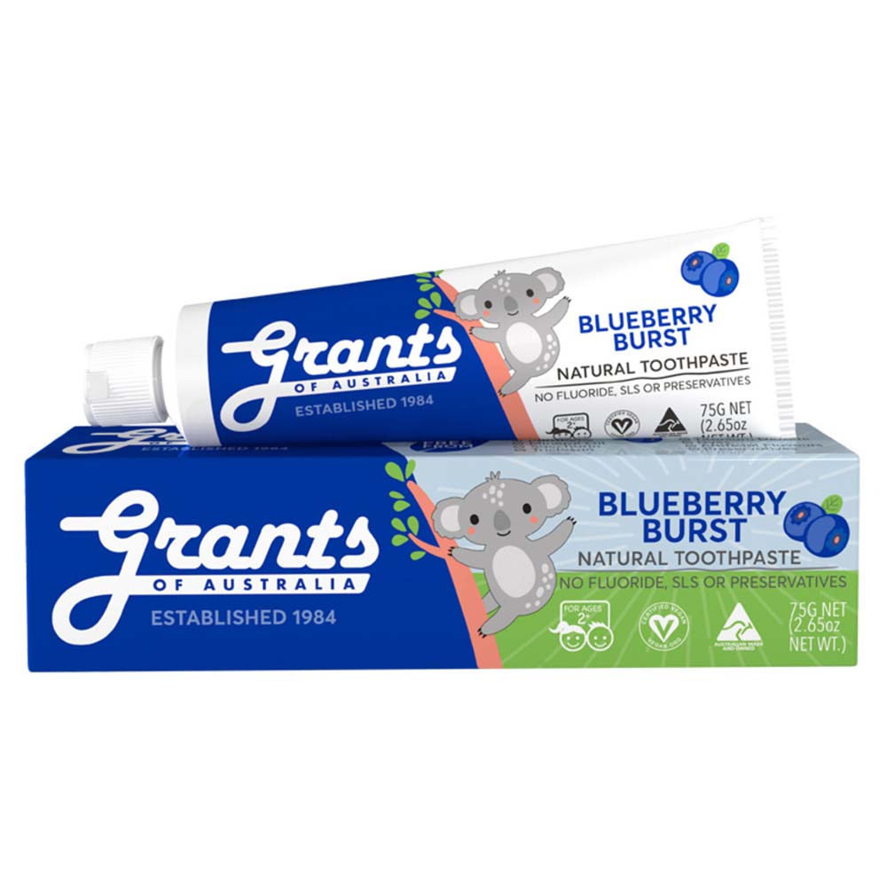 Grants Kids Natural Toothpaste - Blueberry Burst - 75g - L'Organic
