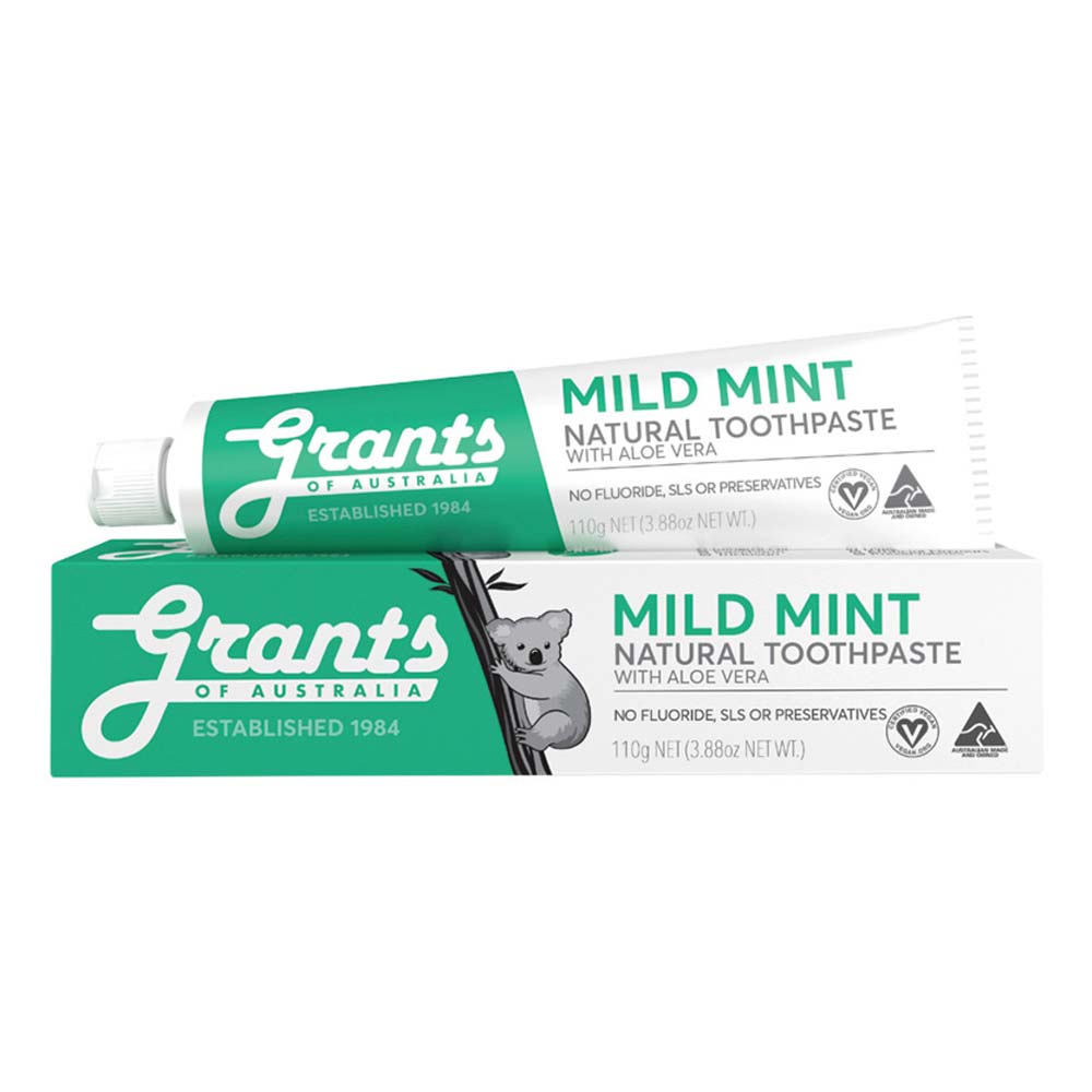 Grants Mild Mint with Aloe Vera Toothpaste - 110g - L'Organic