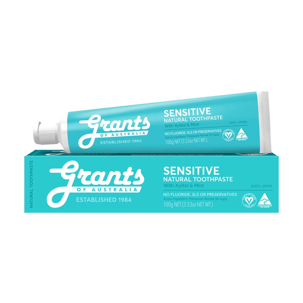 Grants Natural Toothpaste Sensitive with Xylitol & Mint - 100g - L'Organic