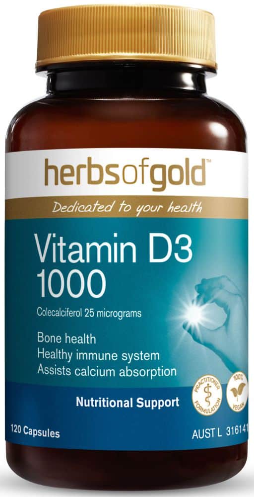 Herbs of Gold Vitamin D3 1000 120c - L'Organic