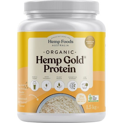 HEMP FOODS AUSTRALIA Organic Hemp Gold Protein 1.5kg - L'Organic