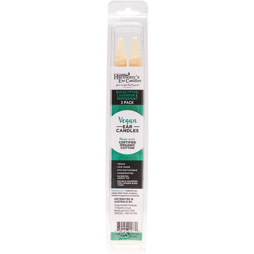 Harmony's Ear Candles - Eucalyptus, Lavender & Peppermint 2 Pack - L'Organic