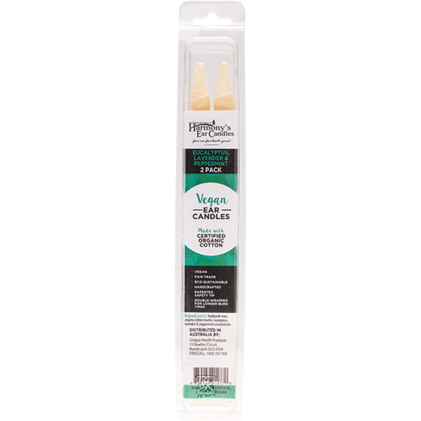 Harmony's Ear Candles - Eucalyptus, Lavender & Peppermint 2 Pack - L'Organic