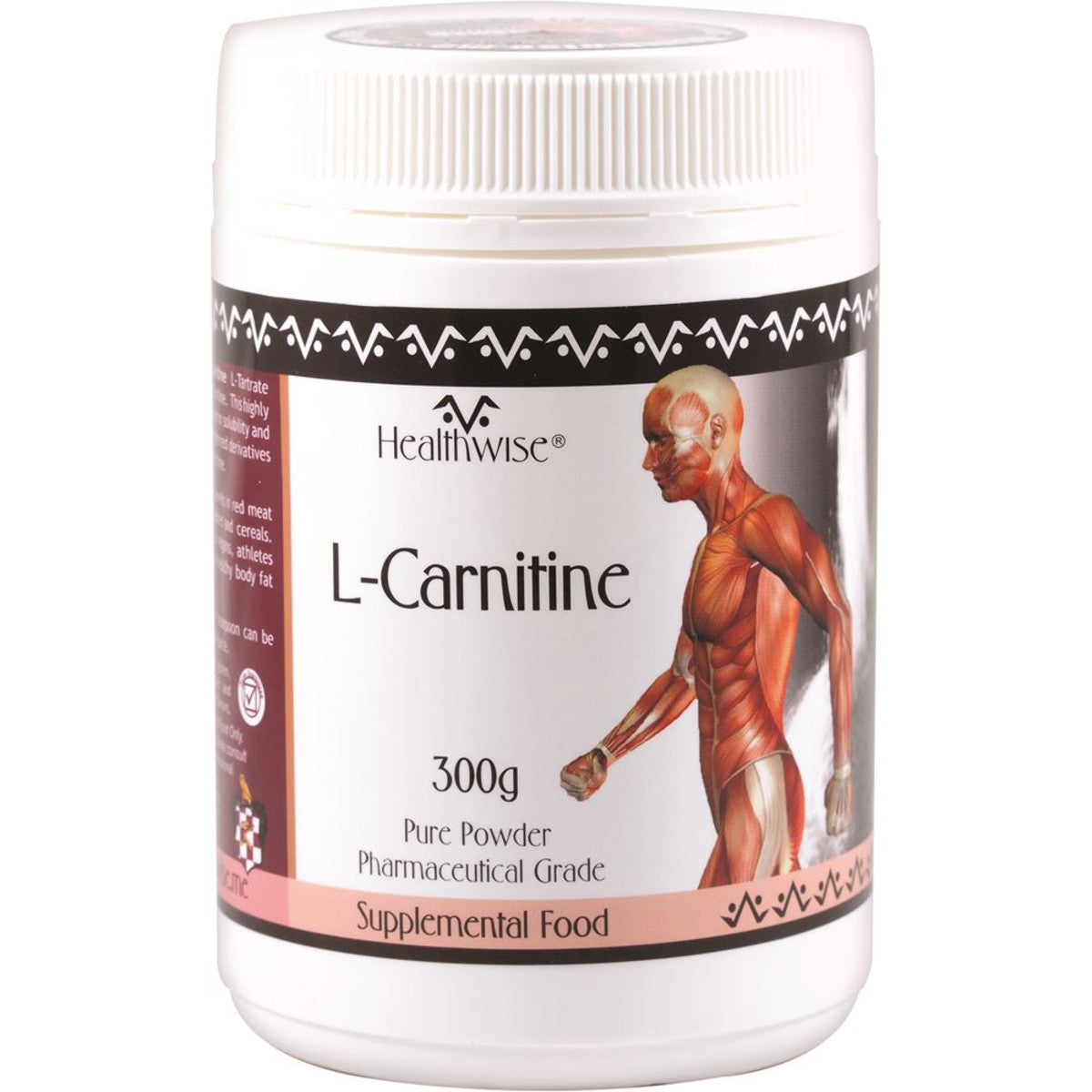 HEALTHWISE L-Carnitine Powder 300g - L'Organic