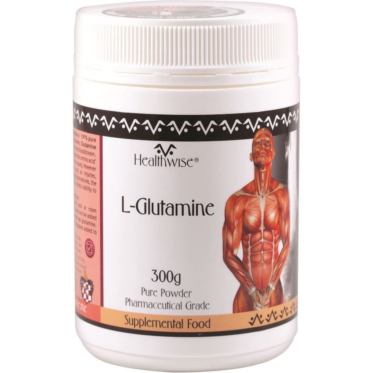 HEALTHWISE L-Glutamine Powder 300g - L'Organic