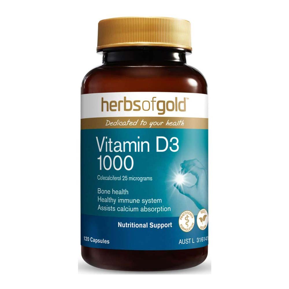 Herbs of Gold Vitamin D3 1000 120c - L'Organic