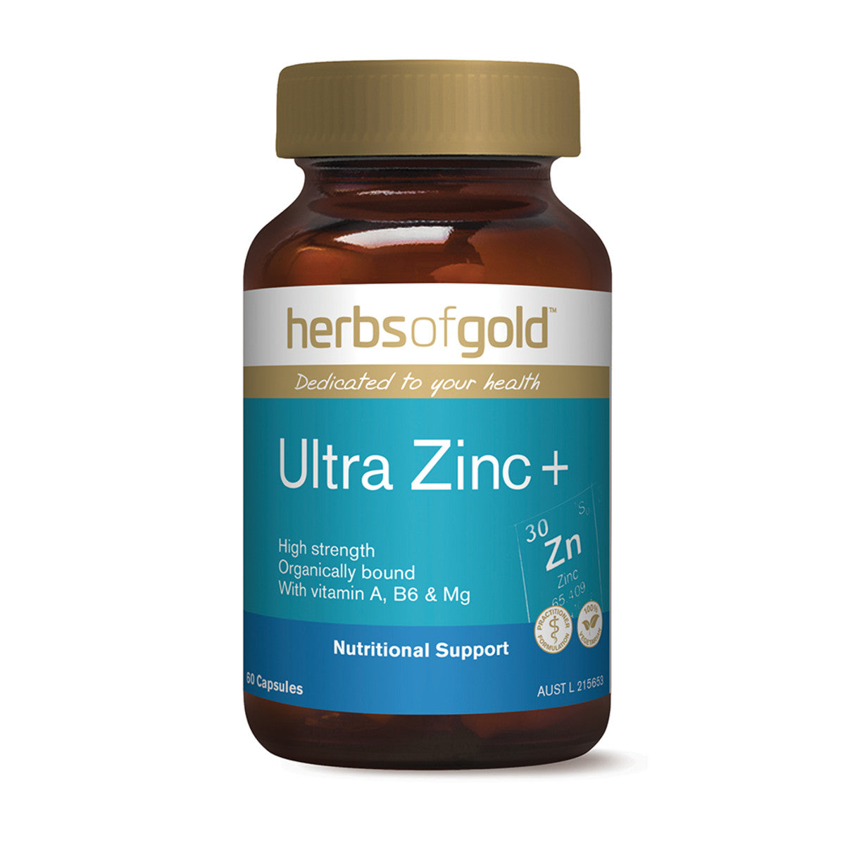 Herbs Of Gold Ultra Zinc+ 60c - L'Organic