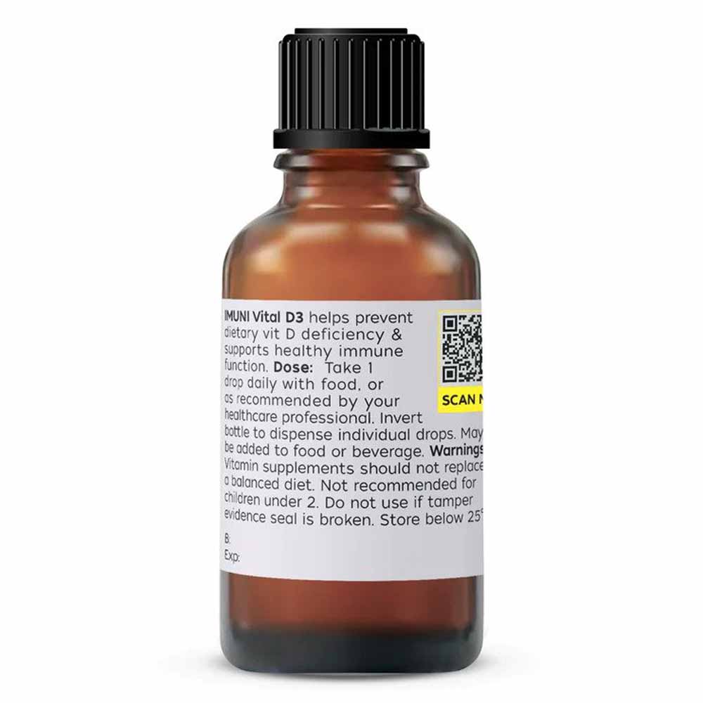 IMUNI Vital D3 (Vegan Vitamin D3) Oral Liquid - 8ml - L'Organic